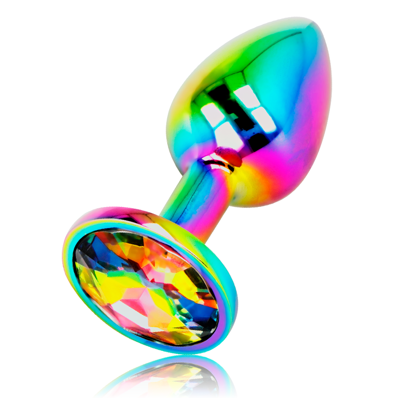 OHMAMA - PLUG ANAL CÍRCULO IRIDESCENTE TAMANHO M - Infernum Store