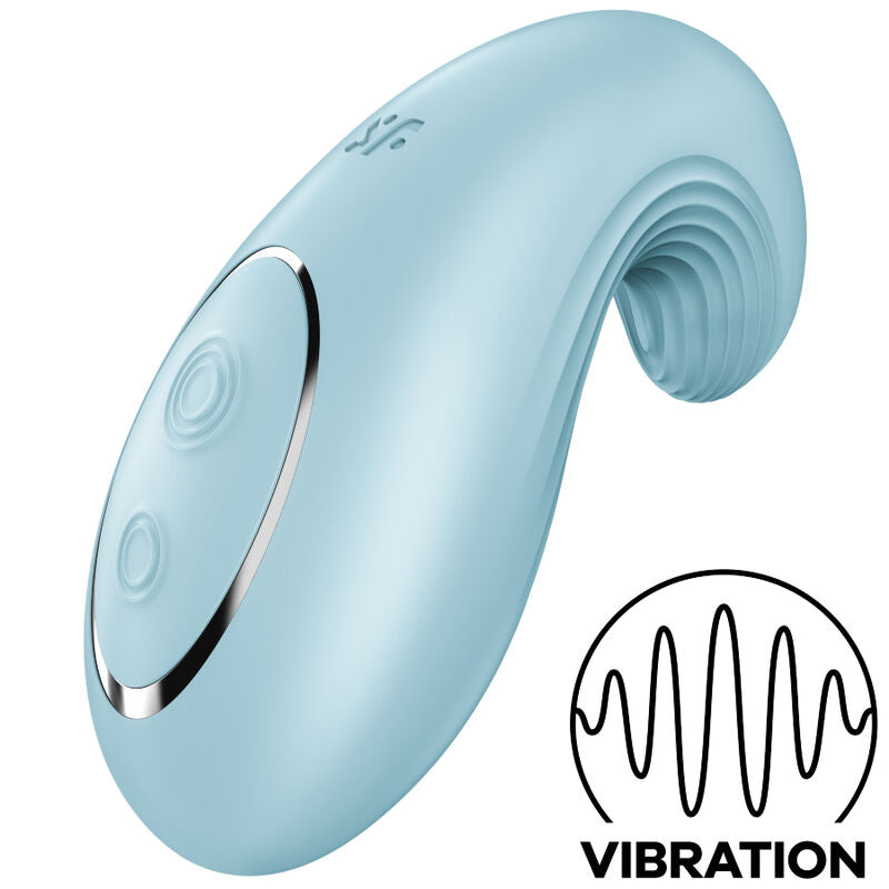 SATISFYER - DIPPING DELIGHT LAY-ON VIBRATOR BLUE - Infernum Store