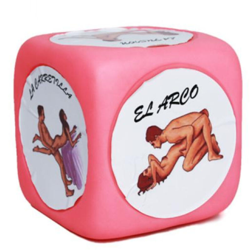 DIABLO PICANTE - SUPER LARGE KAMASUTRA DICE OF POSTURES PINK - Infernum Store