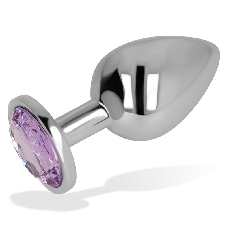 OHMAMA - PLUG ANAL COM CRISTAL VIOLETA 7 CM - Infernum Store