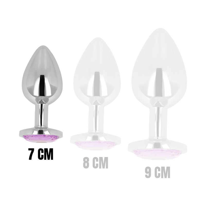 OHMAMA - PLUG ANAL COM CRISTAL VIOLETA 7 CM - Infernum Store