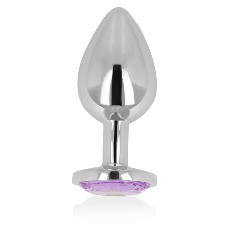 OHMAMA - PLUG ANAL COM CRISTAL VIOLETA 8 CM - Infernum Store