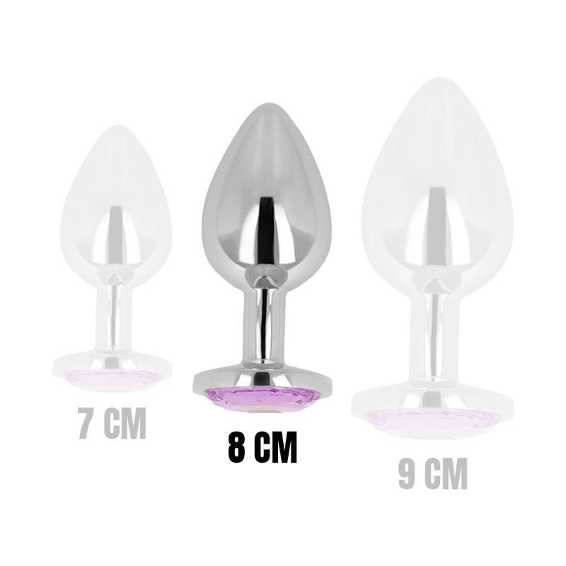OHMAMA - PLUG ANAL COM CRISTAL VIOLETA 8 CM - Infernum Store
