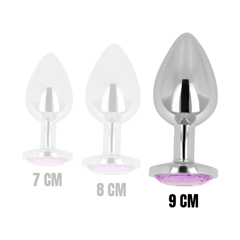 OHMAMA - PLUG ANAL COM CRISTAL VIOLETA 9 CM - Infernum Store