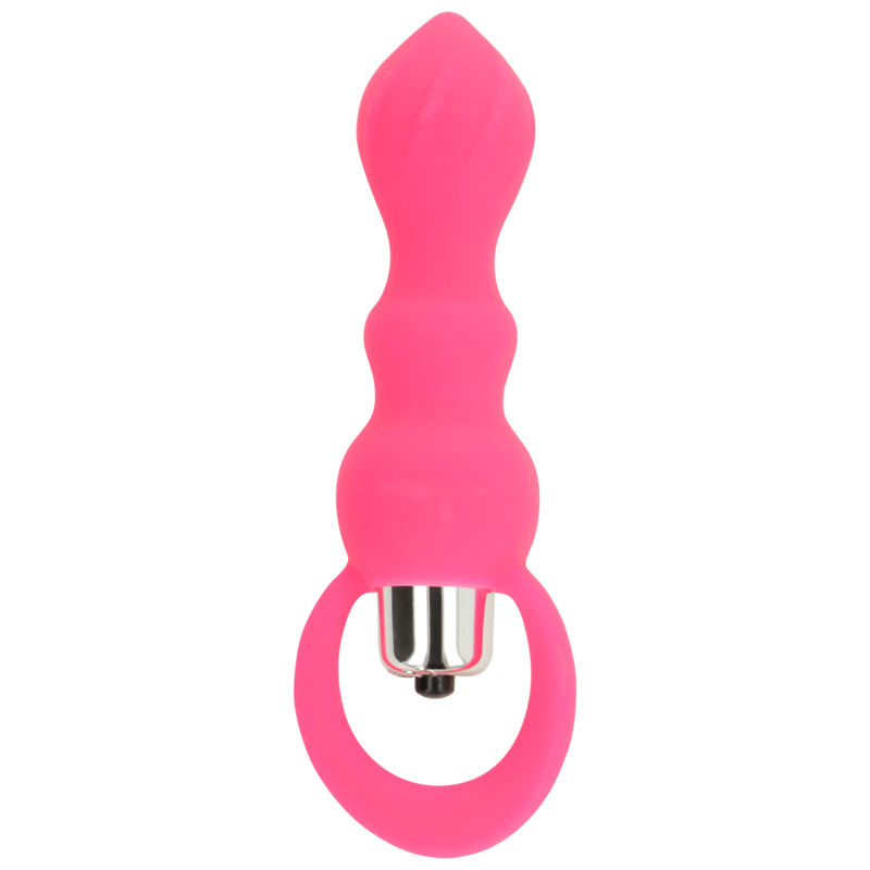 OHMAMA - ESTIMULADOR ANAL COM VIBRAÇÃO 9 CM ROSA - Infernum Store
