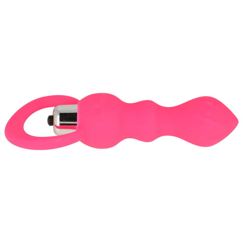 OHMAMA - ESTIMULADOR ANAL COM VIBRAÇÃO 9 CM ROSA - Infernum Store