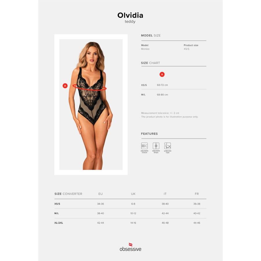 OBSESSIVE - OLVIDIA TEDDY M/L - Infernum Store