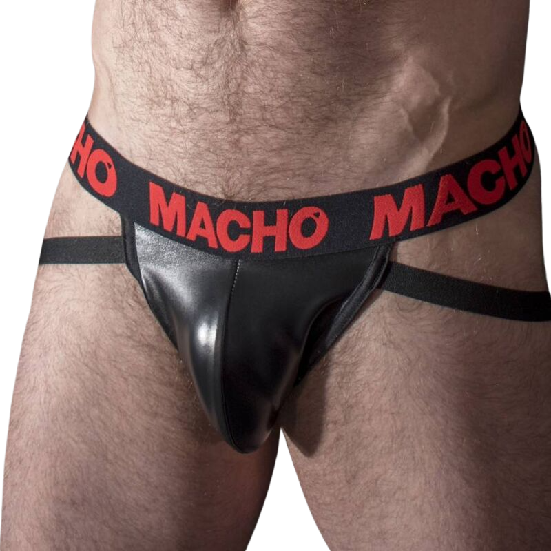 MACHO - MX25RC JOCK RED LEATHER S - Infernum Store