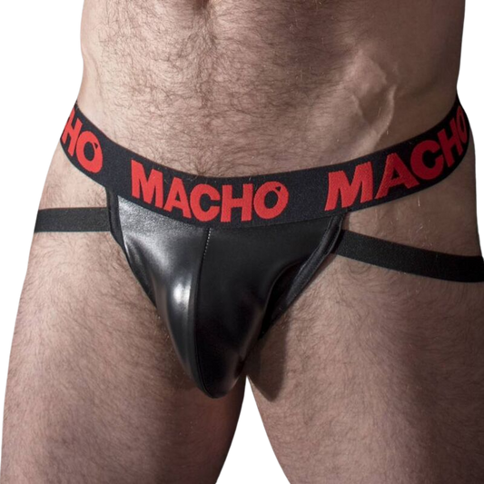 MACHO - MX25RC JOCK RED LEATHER S - Infernum Store