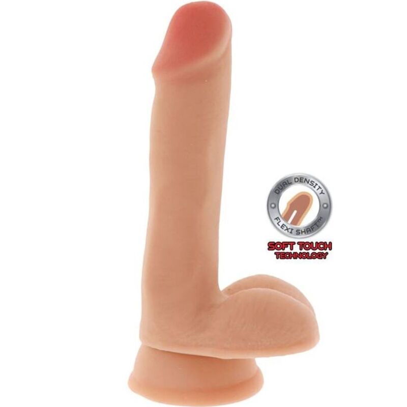 GET REAL - DUAL DENSITY DILDO 17 CM BALLS SKIN - Infernum Store