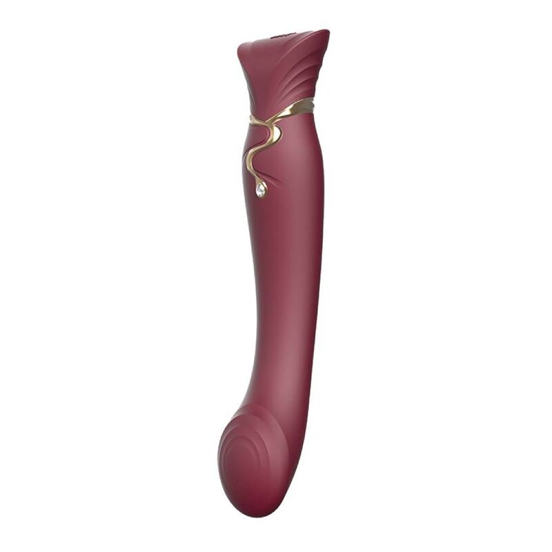 ZALO - QUEEN SET PULSE WAVE CLIT STIM VERMELHO - Infernum Store