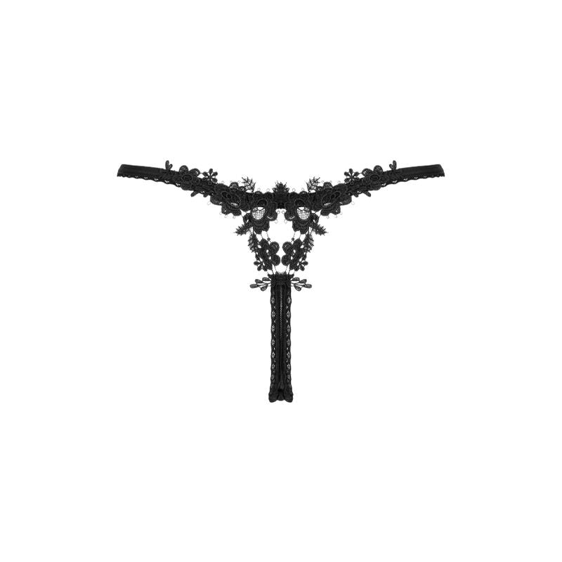 OBSESSIVE - TANGA CELIA NOIR M/L - Infernum Store