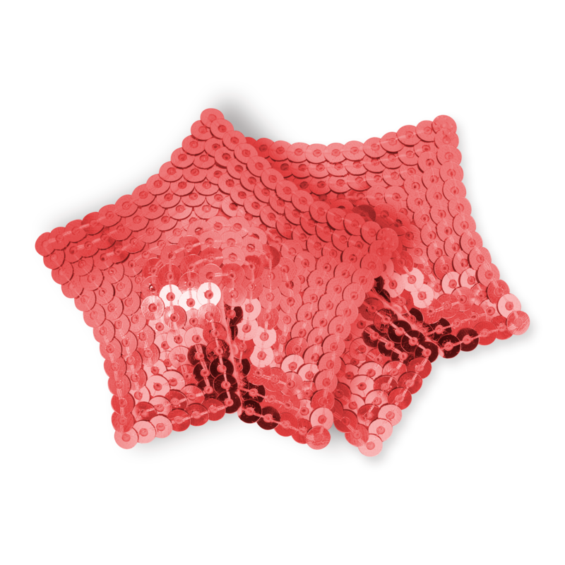 OHMAMA FETISH - COBERTURAS DE BAMILHO DE ESTRELA COM LANTINHAS VERMELHAS - Infernum Store