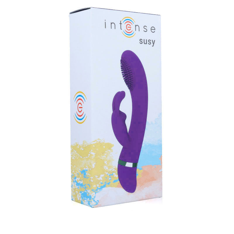 INTENSE - VIBRADOR OSCILANTE SUSY SILICON RABBIT LILAC - Infernum Store