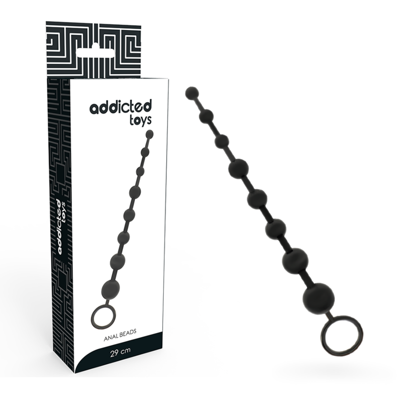 ADDICTED TOYS - CONTAS ANAIS 29 CM PRETAS - Infernum Store