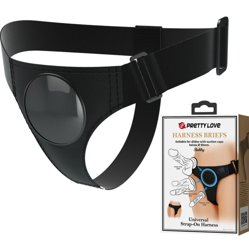 PRETTY LOVE - ARNÊS UNIVERSAL PRETO - Infernum Store