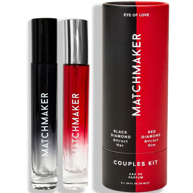EYE OF LOVE - CONJUNTO DE 2 PEAS FEROMONIA PARA CASAIS ATRAIR ELA E ELE 20 ML - Infernum Store