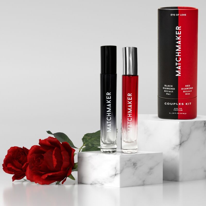 EYE OF LOVE - CONJUNTO DE 2 PEAS FEROMONIA PARA CASAIS ATRAIR ELA E ELE 20 ML - Infernum Store
