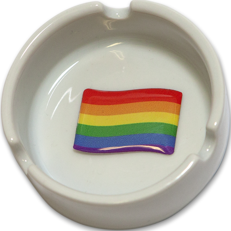 PRIDE - CASTIAL BANDEIRA LGBT REDONDO 8 mm - Infernum Store