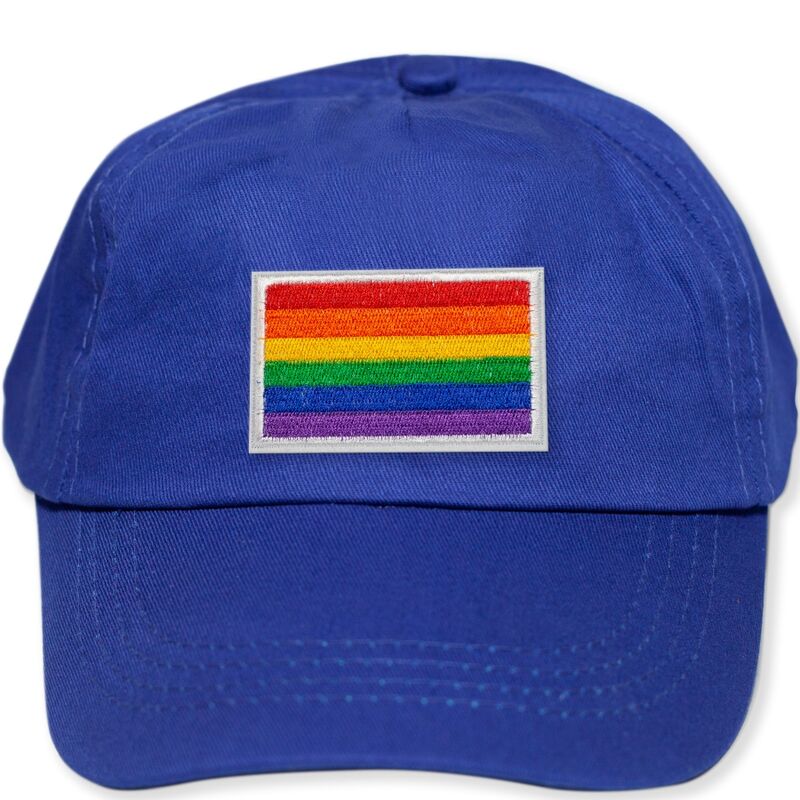 PRIDE - BONÉ AZUL COM BANDEIRA LGBT - Infernum Store