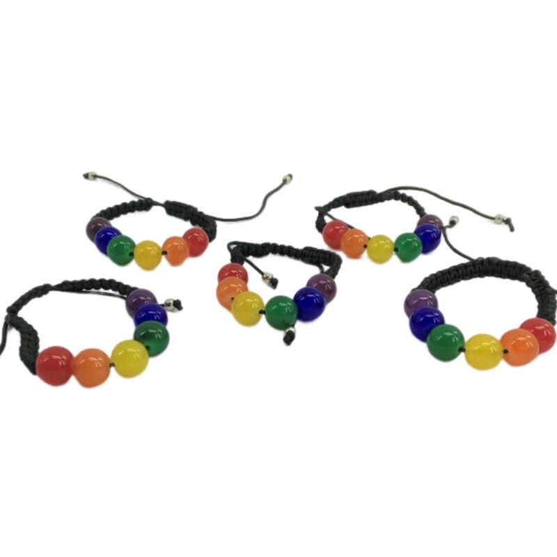 PRIDE - PULSEIRA DE BOLA PEQUENA BANDEIRA LGBT - Infernum Store