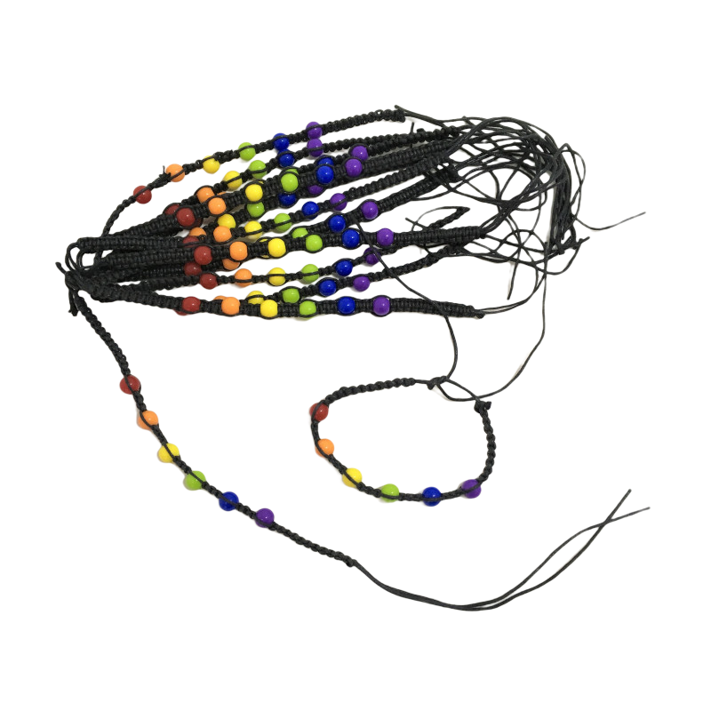 PRIDE - PULSEIRA DE OLHOS TURCOS DA SORTE BANDEIRA LGBT - Infernum Store