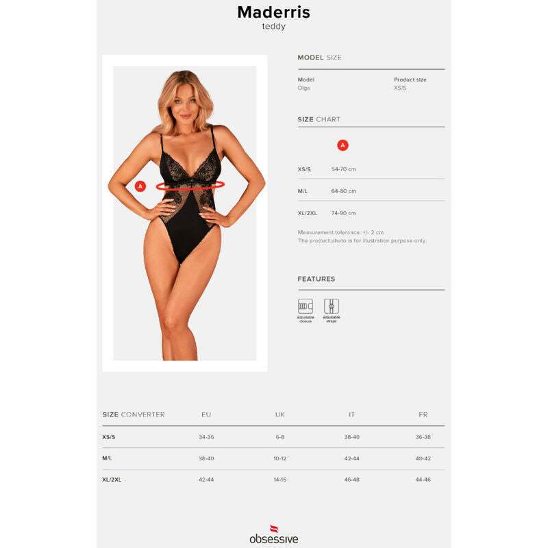 OBSESSIVE - MADERRIS TEDDY XL/XXL - Infernum Store