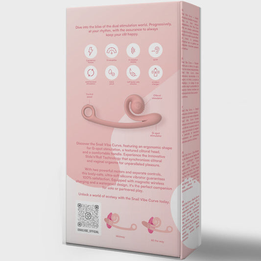 SNAIL VIBE - VIBRADOR CURVE LARANJA