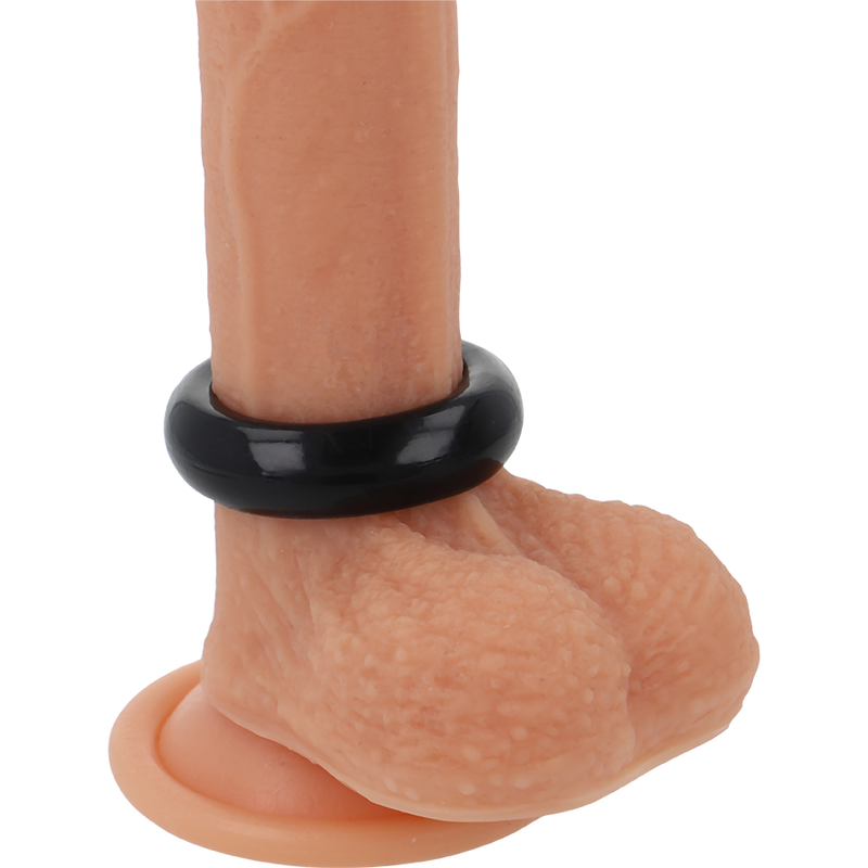 POWERING - SUPER FLEXIBLE AND RESISTANT PENIS RING 3.8CM PR04 BLACK - Infernum Store
