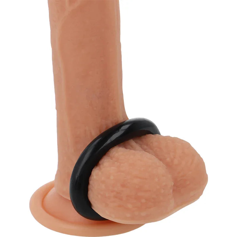 POWERING - ANEL PARA O PÉNIS SUPER FLEXÍVEL E RESISTENTE 4,5 CM PRETO - Infernum Store