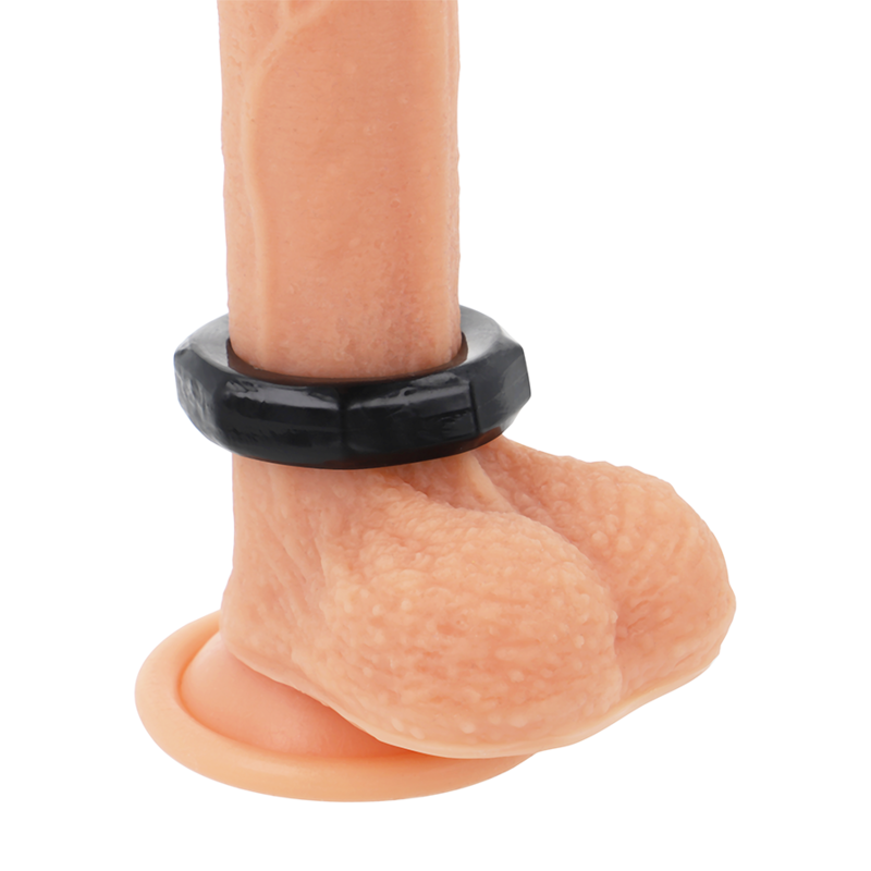 POWERING - ANEL PARA O PÉNIS SUPER FLEXÍVEL E RESISTENTE 5CM PR10 PRETO - Infernum Store