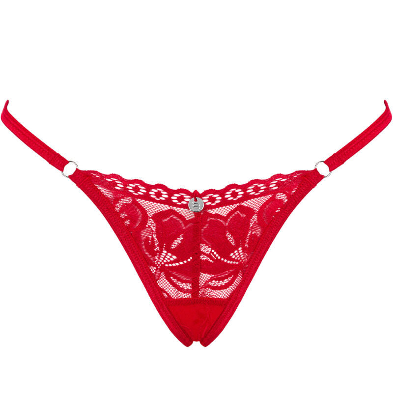OBSESSIVE - TANGA LACELOVE VERMELHA M/L - Infernum Store
