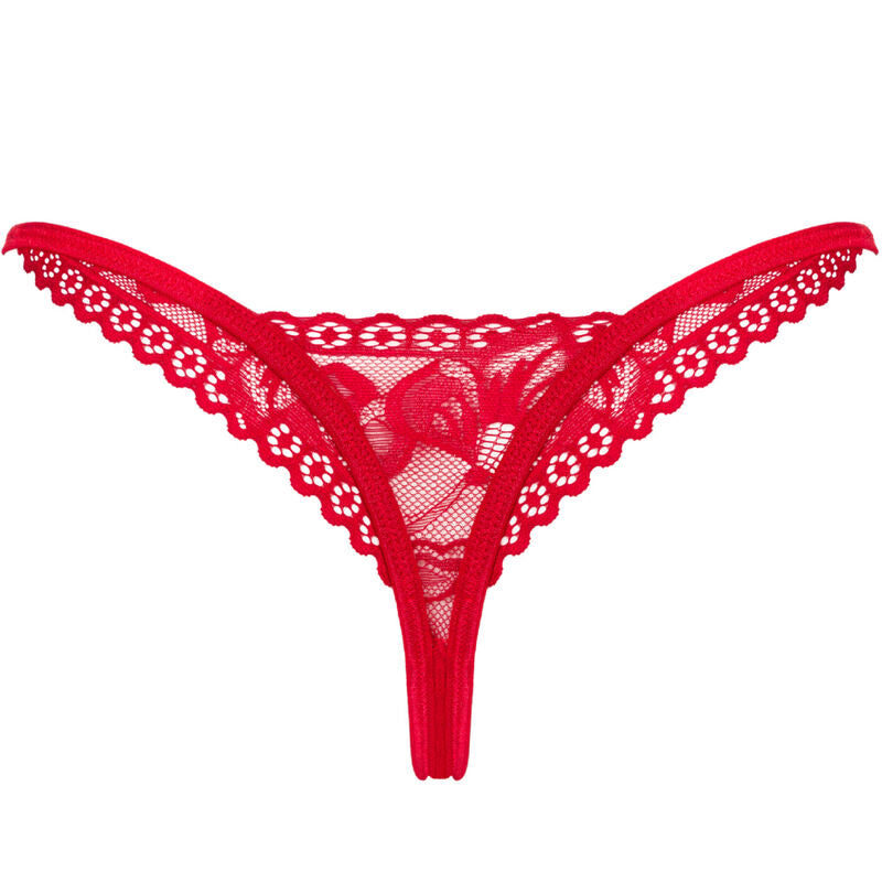 OBSESSIVE - TANGA LACELOVE VERMELHA M/L - Infernum Store