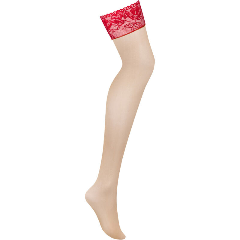 OBSESSIVE - CALZE LACELOVE ROSSO M/L - Infernum Store