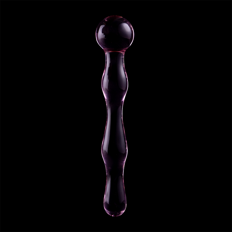 NEBULA SERIES BY IBIZA - MODELO 13 DILDO VIDRO BOROSILICADO ROSA 18 CM -O- 3.5 CM