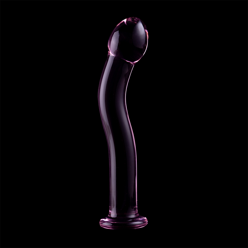 NEBULA SERIES BY IBIZA - MODELO 18 DILDO VIDRO BOROSILICADO ROSA 18.5 CM -O- 3.5 CM