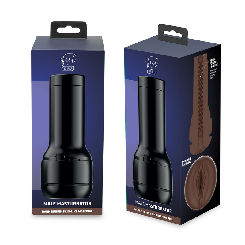 KIIROO - ESTIMULADOR MASTURBADOR FEEL STROKER - CASTANHO ESCURO - Infernum Store