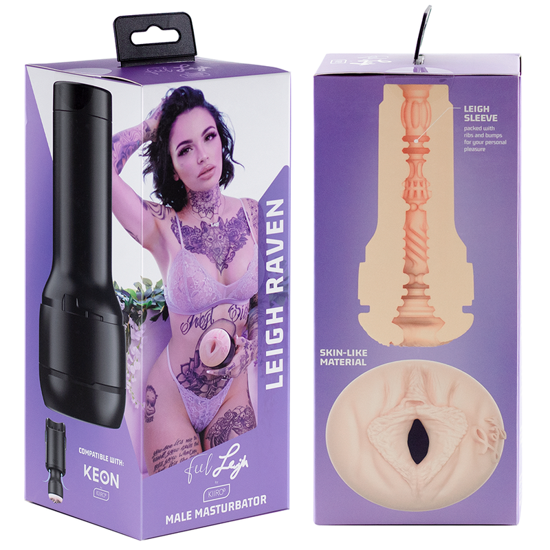 KIIROO - PACK KEON + FEEL LEIGH RAVEN + LUBRIFICANTE DE QUALIDADE AQUA 50 ML - Infernum Store
