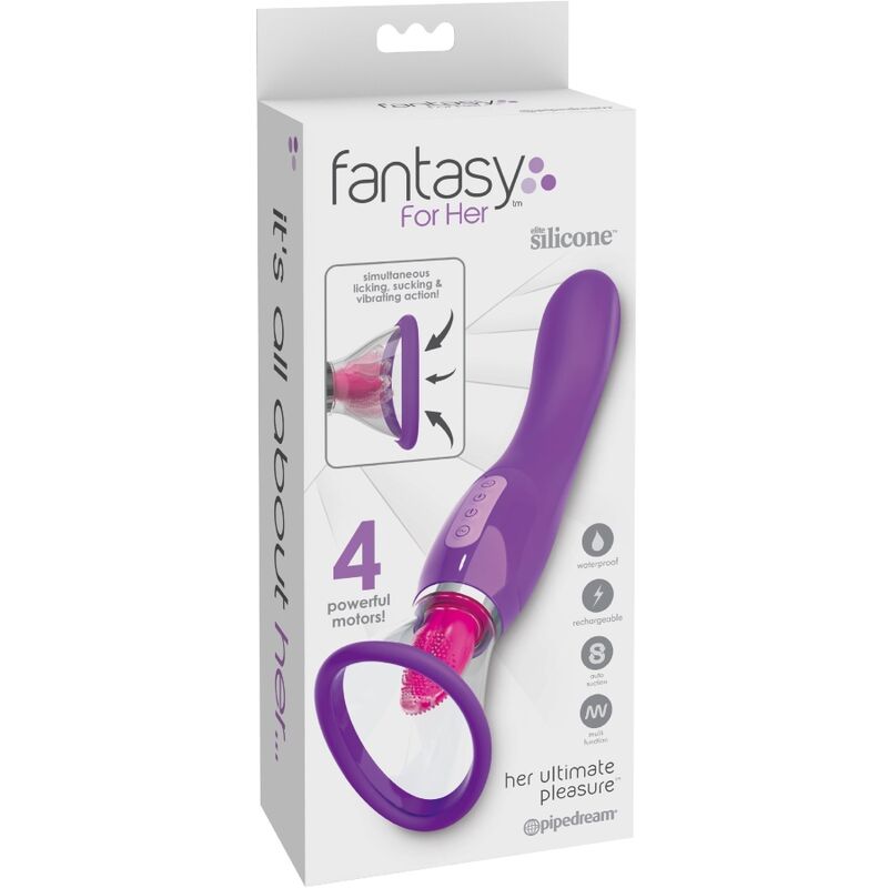 FANTASY FOR HER - SUCKER DE CLITÓRIS LÍNGUA ESTIMULANTE VIOLETA - Infernum Store