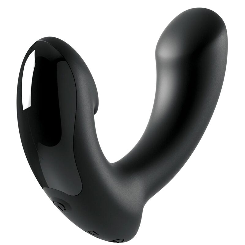 SIR RICHARDS - MASSAGEADOR DE PRÓSTATA P-POINT DE SILICONE PRETO - Infernum Store