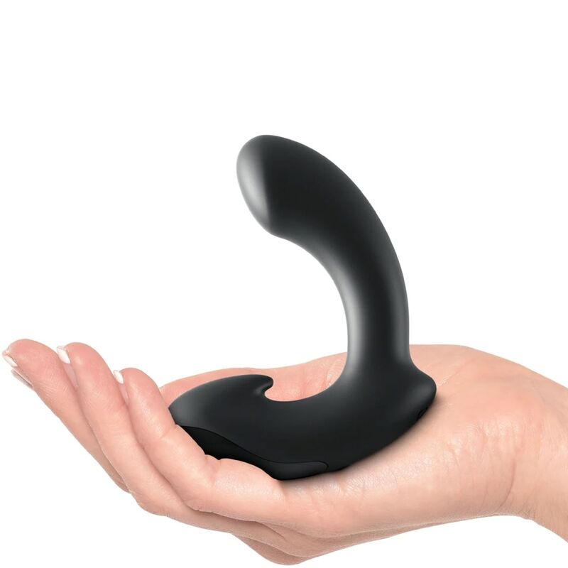 SIR RICHARDS - MASSAGEADOR DE PRÓSTATA P-POINT DE SILICONE PRETO - Infernum Store