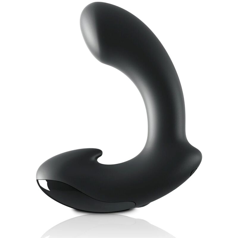 SIR RICHARDS - MASSAGEADOR DE PRÓSTATA P-POINT DE SILICONE PRETO - Infernum Store