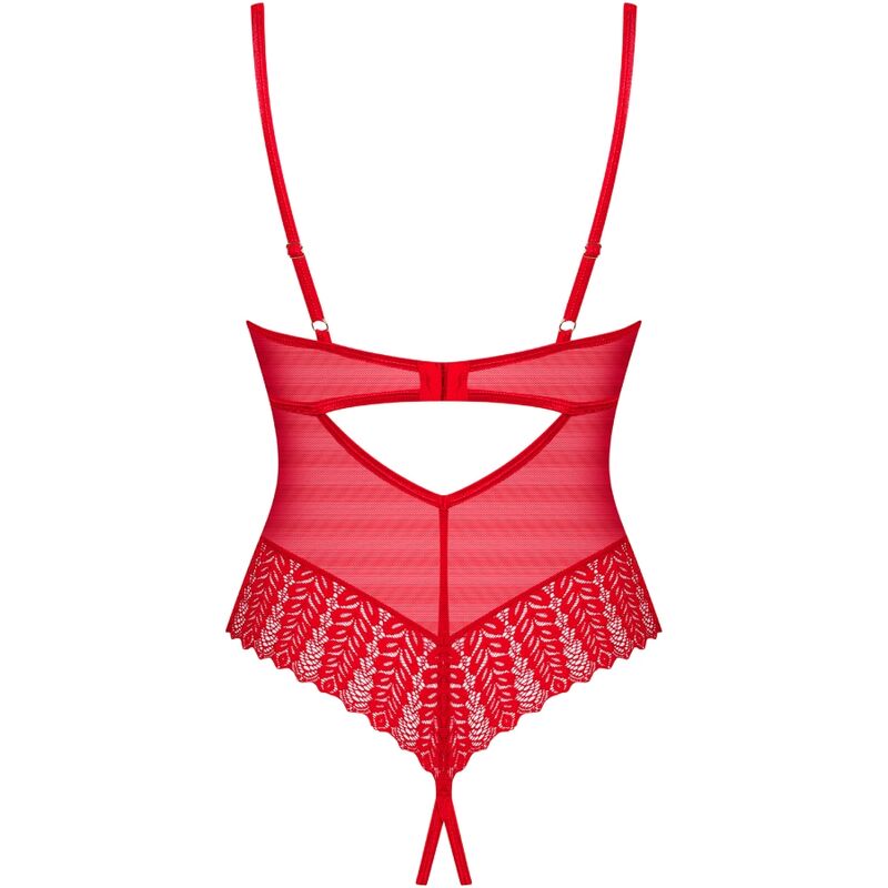 OBSESSIVE - INGRIDIA CROTCHLESS VERMELHO M/L - Infernum Store