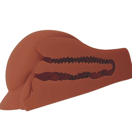 PDX PLUS - PERFECT ASS XL DOUBLE ENTRY BROWN MASTURBATOR - Infernum Store