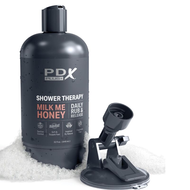 PDX PLUS - STROKER MASTURBADOR DISCRETO DESIGN DE GARRAFA MILK ME HONEY CANDY SHAMPOO - Infernum Store