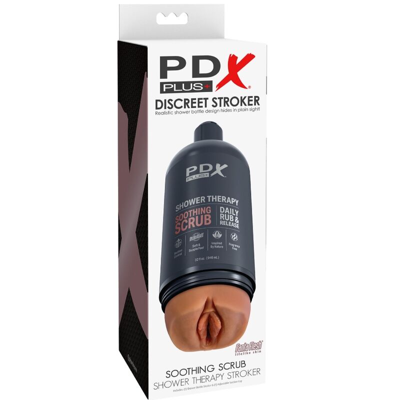PDX PLUS - STROKER MASTURBATOR DISCREET GARRAFA DESIGN CALMANTE SCRUB CANDY SHAMPOO - Infernum Store