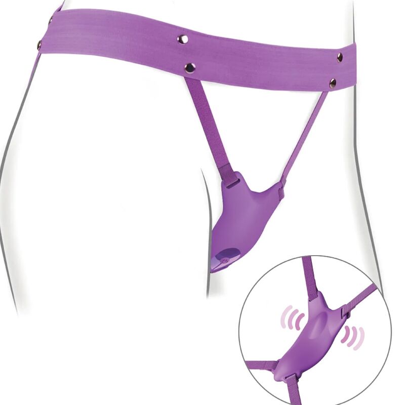 FANTASY FOR HER - ARNÊS DE BORBOLETA VIBRANTE, CONTROLE REMOTO RECARREGÁVEL E VIOLETA - Infernum Store