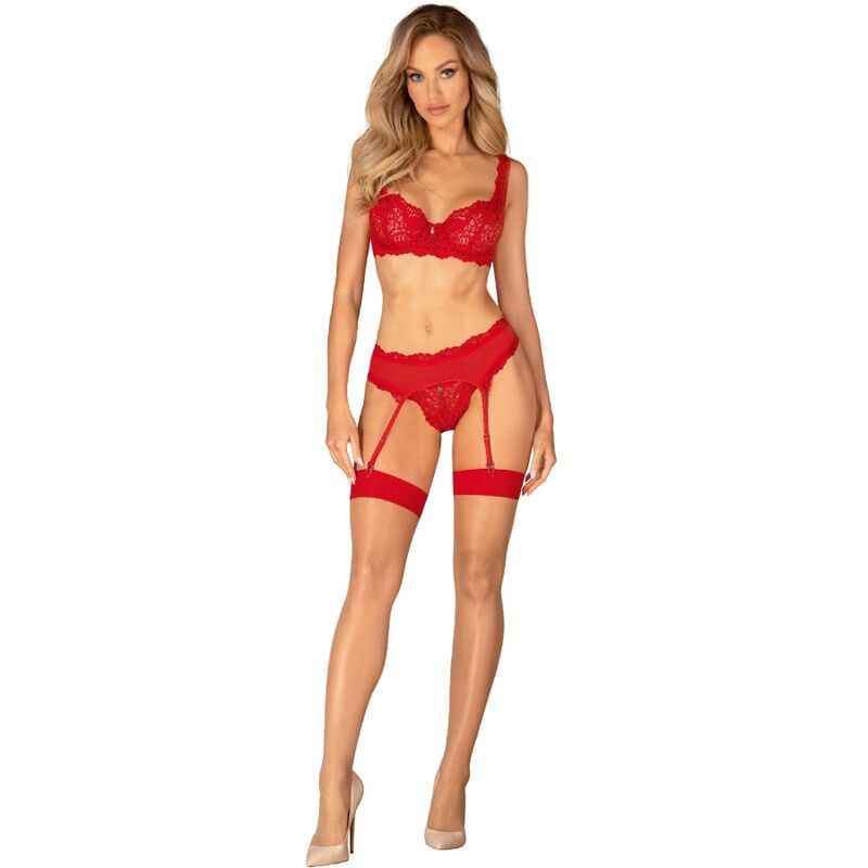 OBSESSIVE - CONJUNTO AMOR CHERRIS 3 PEÇAS L/XL - Infernum Store