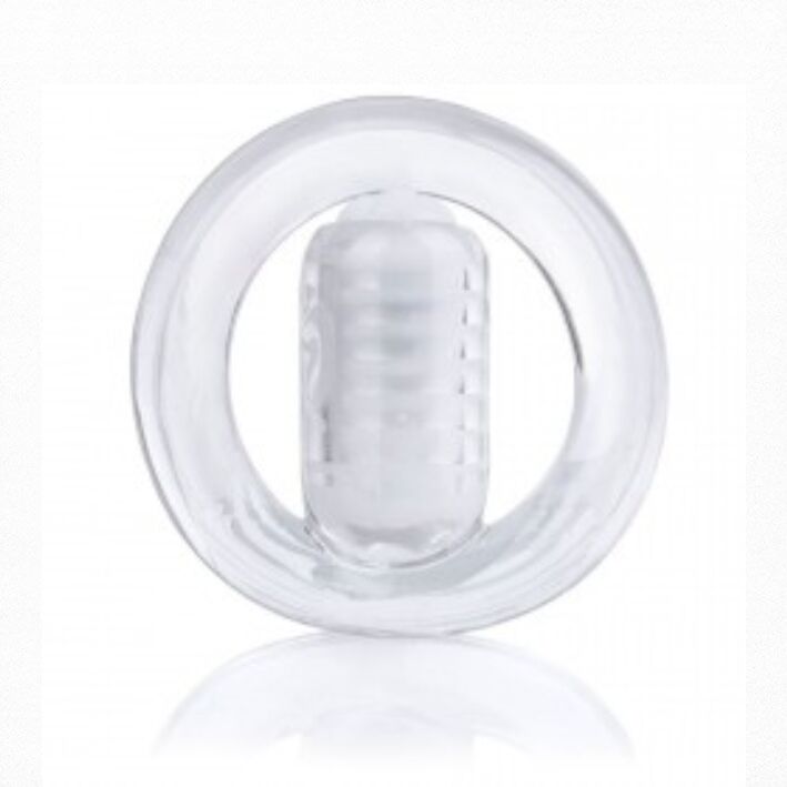 SCREAMING O - GO Q VIBE ANEL VIBRADOR TRANSPARENTE - Infernum Store