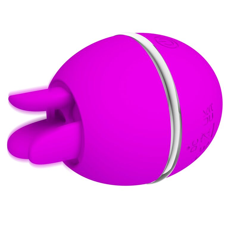 PRETTY LOVE - VIBRADOR DE SILICONE REDONDO ROXO BOLA GEMINI - Infernum Store